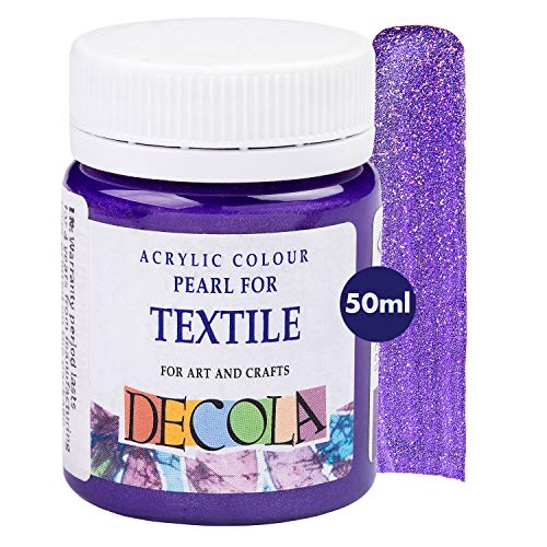 Decola — Violet Glitter Textielverf 50ml   Textielkleur Met Hoog Pigment   Gemaakt In Rusland Door Neva Palette