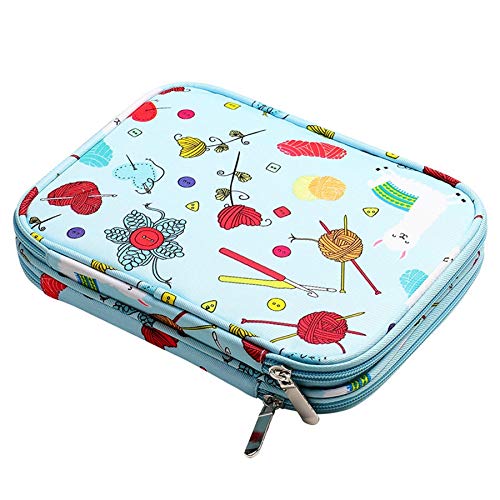 Povhhee Lege breinaalden etui opbergtas voor rondbreinaalden en accessoires kit tas