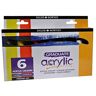 Daler Rowney Primaire set van acrylgraad, 6 x 75 ml