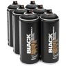 Montana Black 6 x 400 ml Black spuitbussen Pack