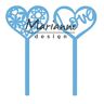 Marianne Design LR0573 Creatables, hartstiften, set van 2, stempel- en stanssjabloon voor handwerkprojecten