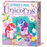 4M , Mould and Paint, 3D Unicorns, Mould, Paint and Design 3D Magical Unicorns, Kids Age 3+