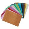 BANGSUN Fijne schittert Stof Faux Leather Sheets Canvas Terug voor Kleur 18 Stuks