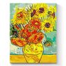 7 Artists Schilderen Op Nummer Volwassen  Vincent Van Gogh Sunflowers 40x50 cm   Dartnummer   Verf Op Nummer Volwassene   Kunstnummer   Schilderen Op Nummer   Schilderij Nummer   Paint By Numbers