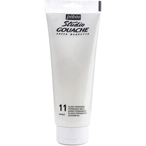 Pebeo 220 ml Studio Gouache - Permanent Wit Pebeo 220 ml Studio Gouache - Permanent Wit