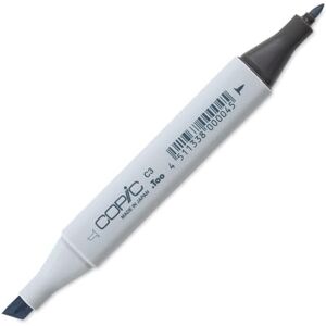 Copic Classic Marker Type C 3, cool grey No. 3, professionele lay-out marker, op alcoholbasis, met een brede en een fijne punt. Copic Classic Marker Type C 3, cool grey No. 3, professionele lay-out marker, op alcoholbasis, met een brede en een fijne punt.