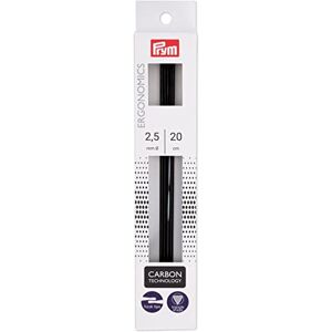 Prym Ergonomics Carbon Breinaalden - 20cm - 2,50mm Prym Ergonomics Carbon Breinaalden - 20cm - 2,50mm