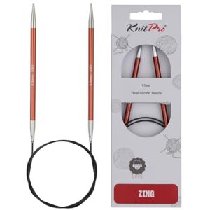 KnitPro - Zing Rundpinde Aluminium 150cm US9 - 150 cm KnitPro - Zing Rundpinde Aluminium 150cm US9 - 150 cm
