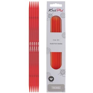 KnitPro Trendz Rode Acryl Breinaalden 15cm US4 KnitPro Trendz Rode Acryl Breinaalden 15cm US4