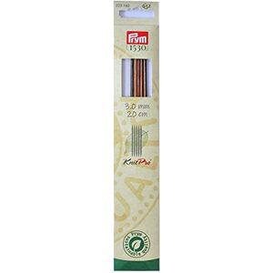 Prym Natuurlijke Dubbelpuntige Breinaalden - Set van 5 Prym Natuurlijke Dubbelpuntige Breinaalden - Set van 5