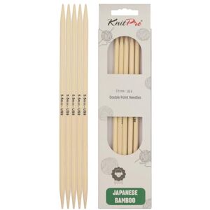 KnitPro - Bamboo Sock Needles - 20 cm - Breinaalden KnitPro - Bamboo Sock Needles - 20 cm - Breinaalden