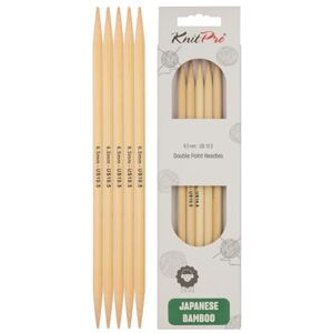 KnitPro Bamboe 20cm US10 ½ Breinaalden - knitting needles KnitPro Bamboe 20cm US10 ½ Breinaalden - knitting needles