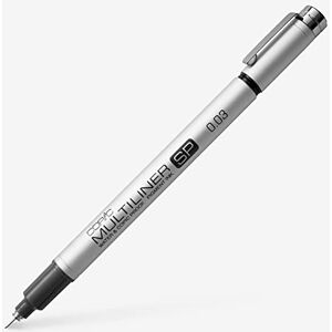 Copic Multiliner SP zwart 0,03 mm, fineliner van aluminium, met zwarte, watervaste pigmentinkt, voor schetsen, tekeningen en illustraties Copic Multiliner SP zwart 0,03 mm, fineliner van aluminium, met zwarte, watervaste pigmentinkt, voor schetsen, tekeningen en illustraties
