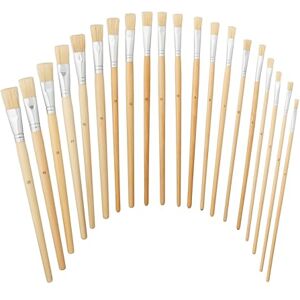Relaxdays Houten Penselen Set - 20 Stuks Relaxdays Houten Penselen Set - 20 Stuks