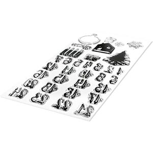 Rayher Doorzichtige Stempelset Adventskalendernummers - Kerstmotieven - Unisex Rayher Doorzichtige Stempelset Adventskalendernummers - Kerstmotieven - Unisex