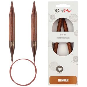KnitPro Ginger Birk 60cm 10mm - Breinaald KnitPro Ginger Birk 60cm 10mm - Breinaald