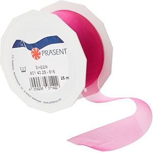 C.E. Pattberg Koraalroze Transparante Organza Lint - Cadeaulint C.E. Pattberg Koraalroze Transparante Organza Lint - Cadeaulint