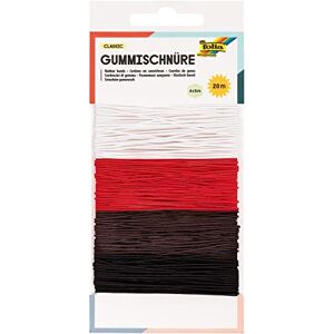 Folia Cordon en caoutchouc BASIC - Rubberkoord, 4 kleuren, 5m, set van 4 Folia Cordon en caoutchouc BASIC - Rubberkoord, 4 kleuren, 5m, set van 4