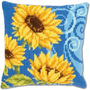 Vervaco Kruissteek Kussen - Blauw - 40x40cm Vervaco Kruissteek Kussen - Blauw - 40x40cm