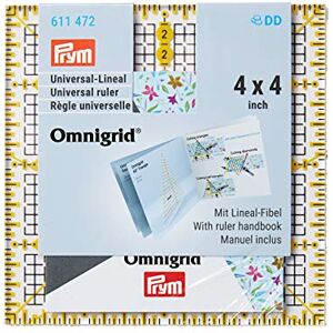 Prym 611472 Universele 4x4 inch Omnigrid Liniaal - Meetinstrument Prym 611472 Universele 4x4 inch Omnigrid Liniaal - Meetinstrument
