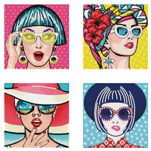 DIAMOND DOTZ 2594247 Originele 5D Diamond Painting Mini Dotz Set, Moderne Vrouwen, DIY Diamond Painting Kit met extra kleine glittersteentjes voor volwassenen en kinderen vanaf 14 jaar, intermediate DIAMOND DOTZ 2594247 Originele 5D Diamond Painting Mini Dotz Set, Moderne Vrouwen, DIY Diamond Painting Kit met extra kleine glittersteentjes voor volwassenen en kinderen vanaf 14 jaar, intermediate