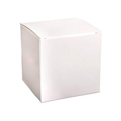 Rayher 67322102 vierkante vouwdoos om te vullen, set van 12, geschenkdozen van karton, wit, 7,5 x 7,5 x 7,5 cm Rayher 67322102 vierkante vouwdoos om te vullen, set van 12, geschenkdozen van karton, wit, 7,5 x 7,5 x 7,5 cm
