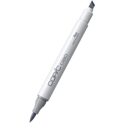 Copic Ciao Marker Type C 1, cool grey No. 1, veelzijdige layout marker, op alcoholbasis, met een medium breedte en een brush tip Copic Ciao Marker Type C 1, cool grey No. 1, veelzijdige layout marker, op alcoholbasis, met een medium breedte en een brush tip