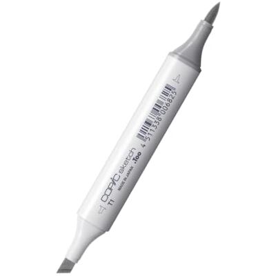 Copic Sketch Marker type T 1, tonergrijs nr. 1, professionele brush marker, op alcoholbasis, met een Super Brush punt en een Medium Broad punt. Copic Sketch Marker type T 1, tonergrijs nr. 1, professionele brush marker, op alcoholbasis, met een Super Brush punt en een Medium Broad punt.