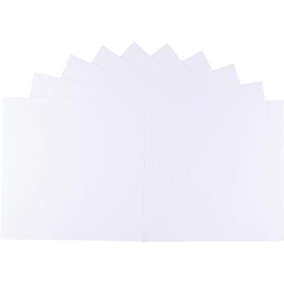 Creative Florence Zelfklevend Cardstok, vierkant knutselpapier, 30,5 x 30,5 cm, wit, 10 stuks, bedrukbaar papier, voor knutselen en hobbyprojecten Creative Florence Zelfklevend Cardstok, vierkant knutselpapier, 30,5 x 30,5 cm, wit, 10 stuks, bedrukbaar papier, voor knutselen en hobbyprojecten