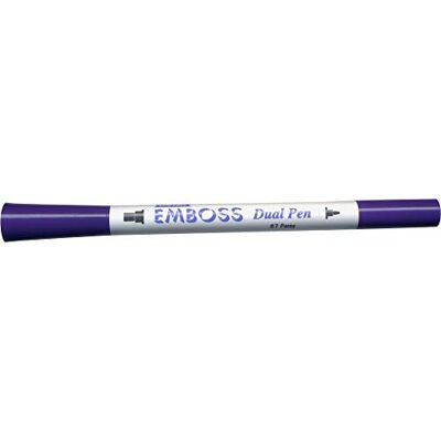 Tsukineko Embossing Pen Dual Bullet Tip, Viooltje Paars Tsukineko Embossing Pen Dual Bullet Tip, Viooltje Paars
