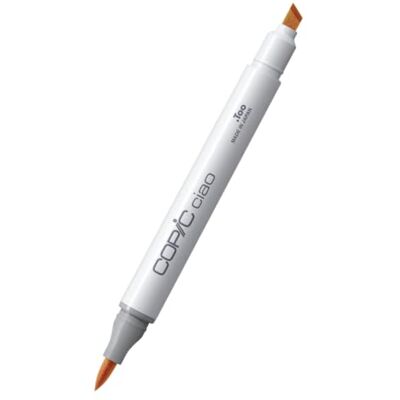 Copic Ciao Marker Type E 53, Raw Silk, veelzijdige layout marker, op alcoholbasis, met een medium breedte en een brush tip Copic Ciao Marker Type E 53, Raw Silk, veelzijdige layout marker, op alcoholbasis, met een medium breedte en een brush tip
