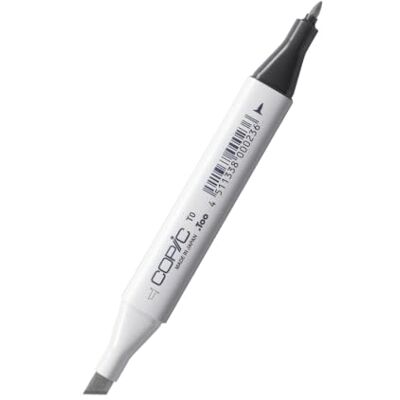 Copic Classic Marker Type T 0, tonergrijs nr. 0, professionele lay-out marker, op alcoholbasis, met een brede en een fijne punt. Copic Classic Marker Type T 0, tonergrijs nr. 0, professionele lay-out marker, op alcoholbasis, met een brede en een fijne punt.