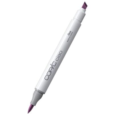 Copic Ciao Marker Type V 12, Pale Lilac, veelzijdige layout marker, op alcoholbasis, met een medium breedte en een brush tip Copic Ciao Marker Type V 12, Pale Lilac, veelzijdige layout marker, op alcoholbasis, met een medium breedte en een brush tip