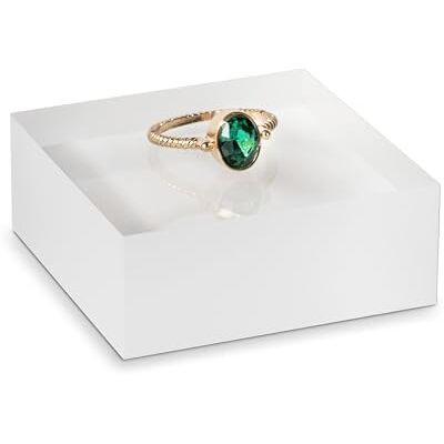 VITAdisplays 4 stuks acrylblok met gesatineerde randen 5,0 x 5,0 cm, goederendrager, sieradenhouder voor presentatie, ringdisplay voor etalages, vitrine, decoratieve staander van origineel Plexiglas®, dikte 2,0 cm VITAdisplays 4 stuks acrylblok met gesatineerde randen 5,0 x 5,0 cm, goederendrager, sieradenhouder voor presentatie, ringdisplay voor etalages, vitrine, decoratieve staander van origineel Plexiglas®, dikte 2,0 cm
