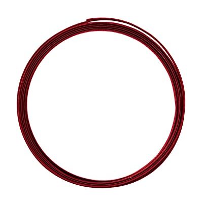 Creative aluminium draad met platte goffratura - 5 x 1 mm, 5 m, Rood Creative aluminium draad met platte goffratura - 5 x 1 mm, 5 m, Rood
