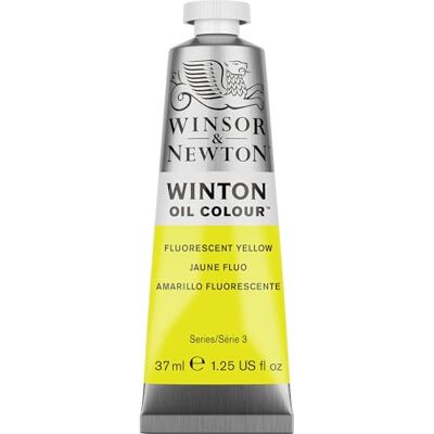Winsor & Newton 1414456 Winton, fijne olieverf van hoge kwaliteit 37 ml tube met gelijkmatige consistentie, lichtecht, hoge dekkracht, rijk aan kleurpigmenten Fluo Yellow Winsor & Newton 1414456 Winton, fijne olieverf van hoge kwaliteit 37 ml tube met gelijkmatige consistentie, lichtecht, hoge dekkracht, rijk aan kleurpigmenten Fluo Yellow