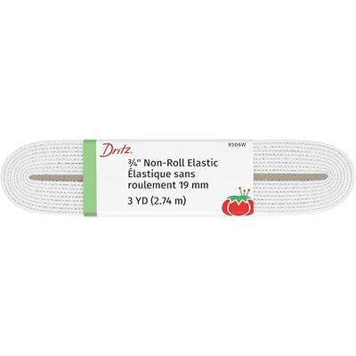 Dritz Non-Roll Elastisch 1,9 cm x 2,7 m, wit Dritz Non-Roll Elastisch 1,9 cm x 2,7 m, wit