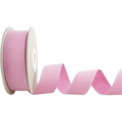 Trimz Roze katoenen webbing - 5m x 40mm voor knutselen & bekleding Trimz Roze katoenen webbing - 5m x 40mm voor knutselen & bekleding