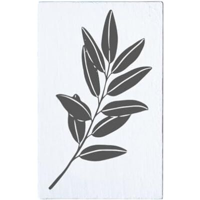 May and Berry Houten stempel olijftak, 35x55mm May and Berry Houten stempel olijftak, 35x55mm