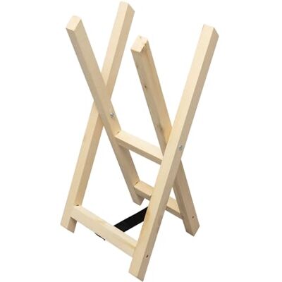 WERKA PRO WERKAPRO Houten ezel met 2 houders voor het zagen van houtblokken WERKA PRO WERKAPRO Houten ezel met 2 houders voor het zagen van houtblokken