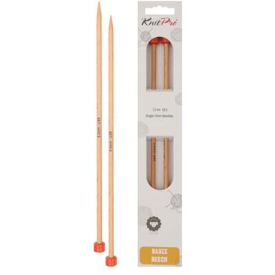 KnitPro Basix Birknaalden - 30cm 5,50mm - Naalden KnitPro Basix Birknaalden - 30cm 5,50mm - Naalden