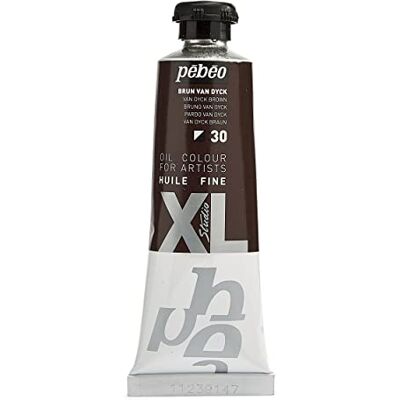 PEBEO XL Studio Fine Oil olieverf, 37 ml, Van Dyck Brown PEBEO XL Studio Fine Oil olieverf, 37 ml, Van Dyck Brown