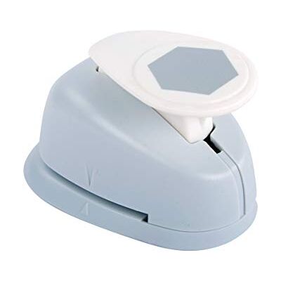 Rayher 69195000 motiefpons hexagon, diameter 2,54 cm, geschikt voor het stansen van papier/karton tot 200 g/m2, zeshoekig, grijs Rayher 69195000 motiefpons hexagon, diameter 2,54 cm, geschikt voor het stansen van papier/karton tot 200 g/m2, zeshoekig, grijs