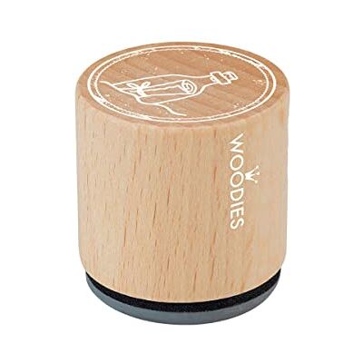 Woodies Houten stempel in een fles, 3,4 x 3,4 x 3,5 cm Woodies Houten stempel in een fles, 3,4 x 3,4 x 3,5 cm