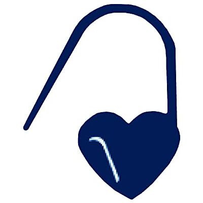Tulip Heart Stitch Marker Small Navy 1 Piece Tulip Heart Stitch Marker Small Navy 1 Piece