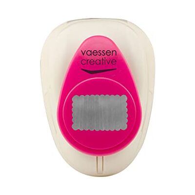 Creative Motiefpons, rechthoekige schelp, 2,5 cm, medium stans, motiefperforator, 1 stuk, tot 160 g/m², voor knutselen met papier en scrapbooking, wit/roze, 1,4 x 2,2 cm Creative Motiefpons, rechthoekige schelp, 2,5 cm, medium stans, motiefperforator, 1 stuk, tot 160 g/m², voor knutselen met papier en scrapbooking, wit/roze, 1,4 x 2,2 cm