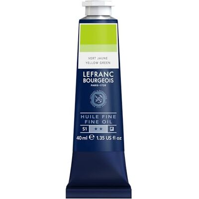 Lefranc Bourgeois 301784 Fijne olieverf van uitstekende kwaliteit, lichtecht met een gelijkmatige consistentie, tube van 40 ml, ideaal voor spieraammen, canvas, schilderbord Geel groen Lefranc Bourgeois 301784 Fijne olieverf van uitstekende kwaliteit, lichtecht met een gelijkmatige consistentie, tube van 40 ml, ideaal voor spieraammen, canvas, schilderbord Geel groen