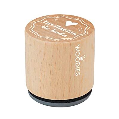INNSPIRO Stempel van hout en rubber, huwelijksuitnodiging, diameter 33 x 30 mm. INNSPIRO Stempel van hout en rubber, huwelijksuitnodiging, diameter 33 x 30 mm.
