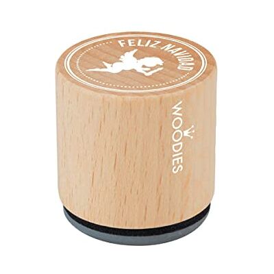 INNSPIRO Stempel van hout en rubber, diameter 33 x 30 mm. INNSPIRO Stempel van hout en rubber, diameter 33 x 30 mm.