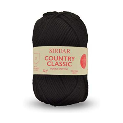 Sirdar Country Classic DK Dubbel Breien, Zwart (873), 50g Sirdar Country Classic DK Dubbel Breien, Zwart (873), 50g